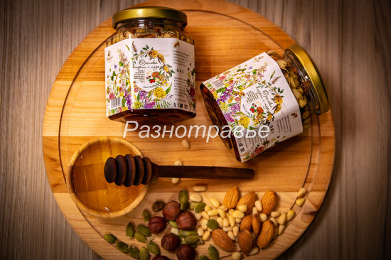 Ореховое ассорти с медом / стекло 220г